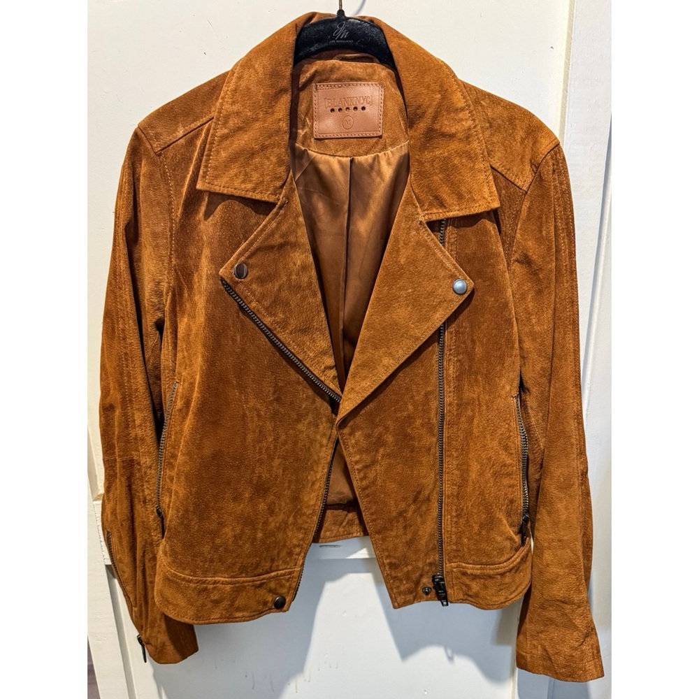 BLANKNYC Suede Moto Jacket Size M